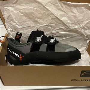 Climb X Black and Gray Climbing Shoes